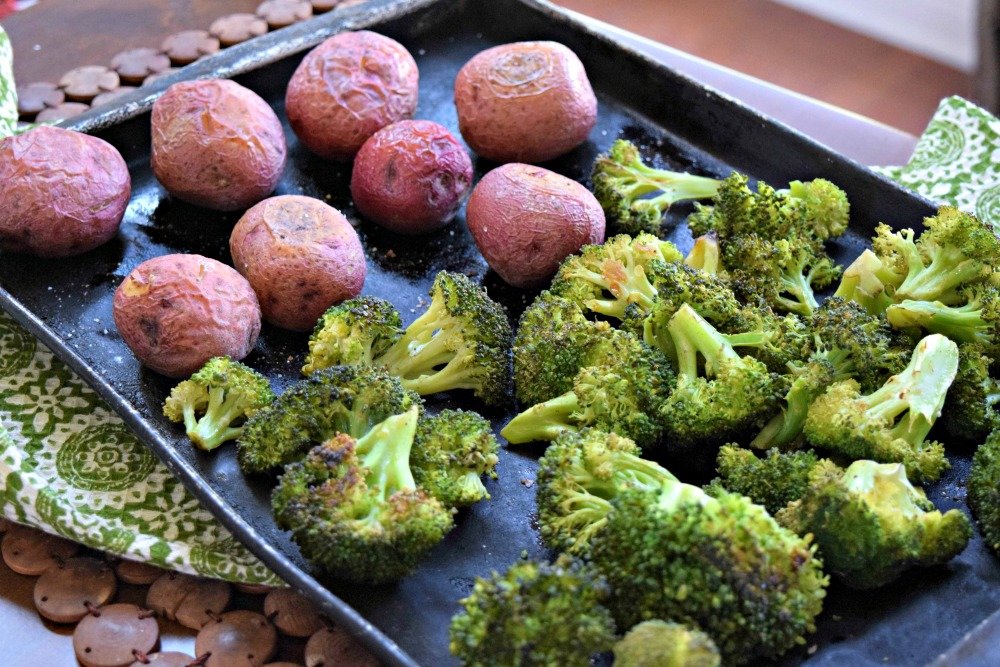 Broccoli and Baby Red Potatoes