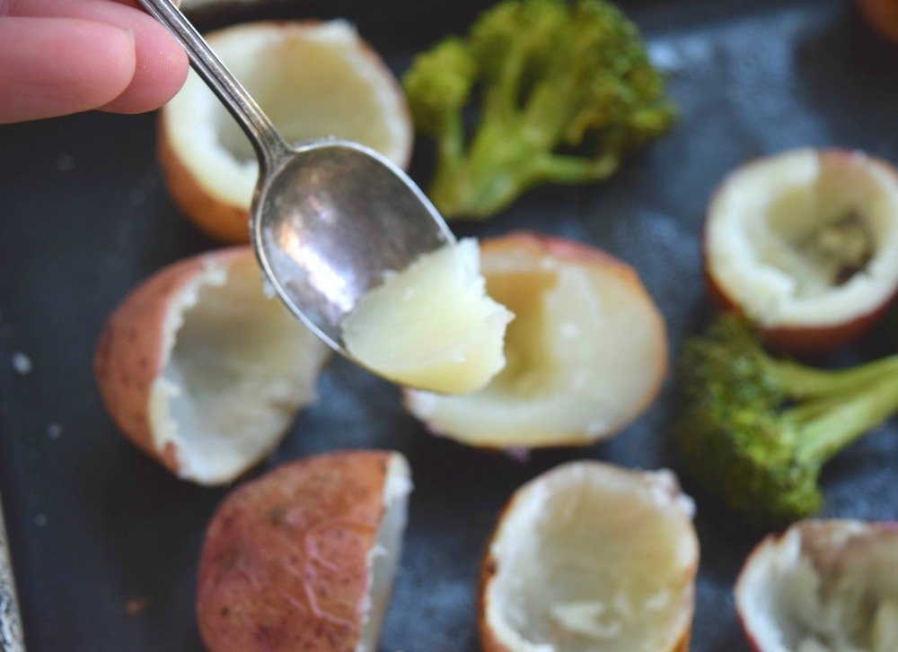 Broccoli and Baby Red Potatoes