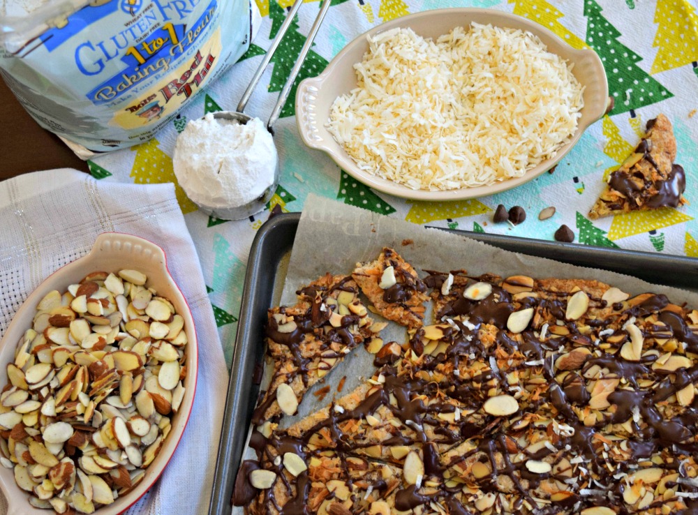 Almond Joy Cookie Brittle with Bob's Red Mill Gluten-Free Baking Blend