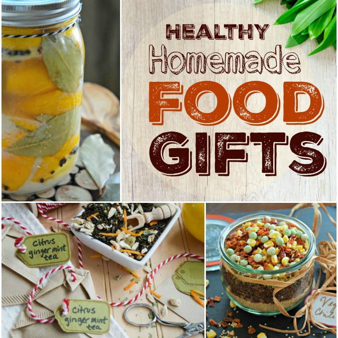 Healthy Homemade Food Gifts - Easy DIY mixes, goodies and gourmet treats so yummy and suitable for giving at Christmas, for hostess gifts and other occasions. 