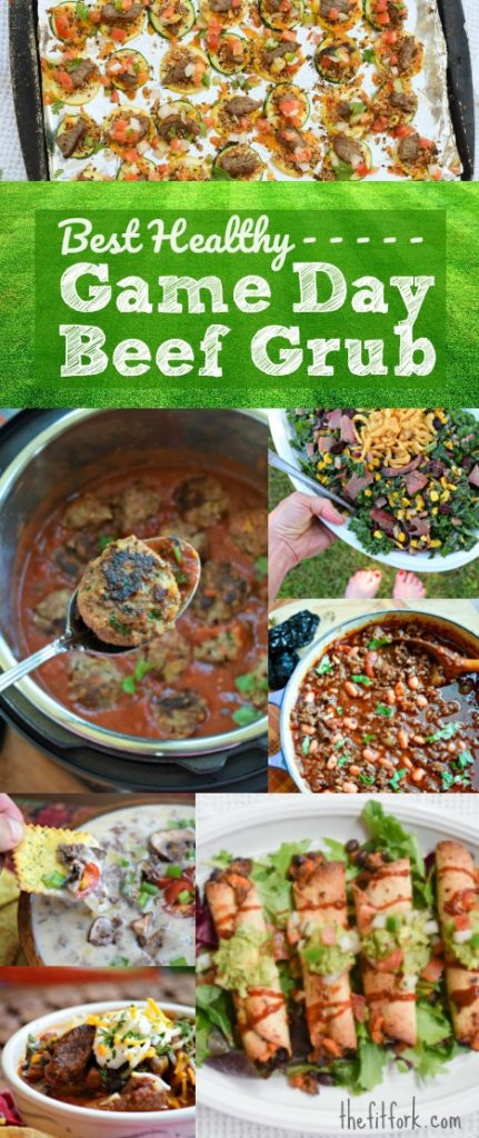 Best Healthy Beef Recipes for Game Day -- score big at your football, soccer or basketball party with these flavorful, fit entree and appetizer recipes featuring beef.