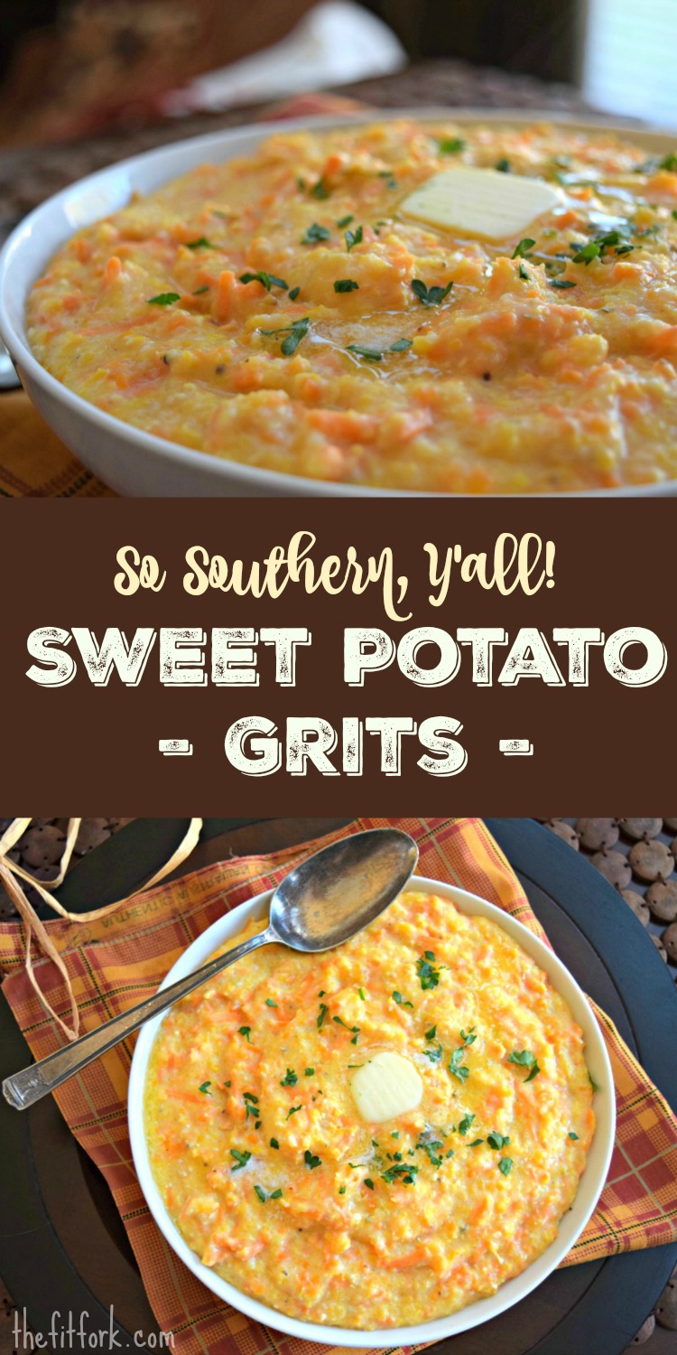 Sweet Potato Grits | My Farmhouse Delivery | thefitfork.com