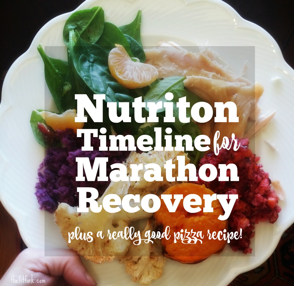 Nutrition Timeline for Marathon Recovery - what to eat immediately and up to 48 hours after an endurance event like marathon, Ironman, Spartan, century ride, and more.