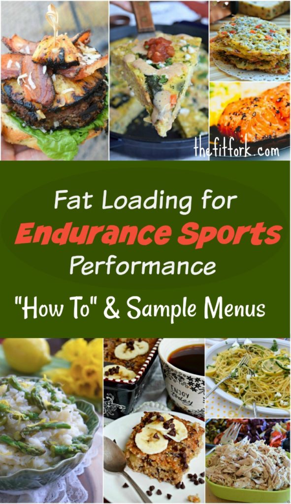 Fat Loading for Endurance Sports Performance - learn how to optimize your race performance with this 2 week plan that focuses on fat loading for 10 days and then flips to carb loading through race day morning.