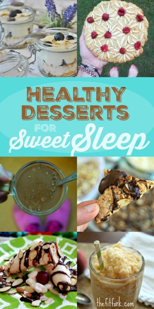 These healthy desserts are made with foods that have been shown to promote sleep and relaxation! Great bedtime snack ideas!