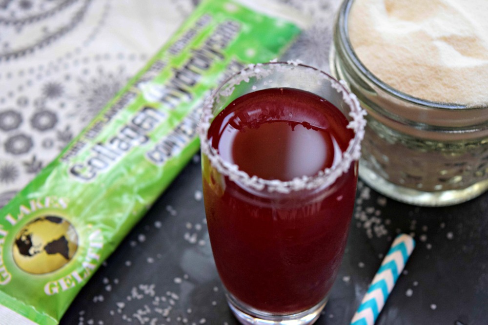 Salty Tart Cherry Shooter with Collagen