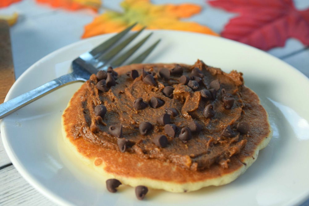 Chocolate Pumpkin Nut Butter on protein pancake