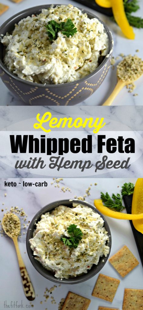 Lemony Whipped Feta with Hemp Seed - Keto Low-Carb