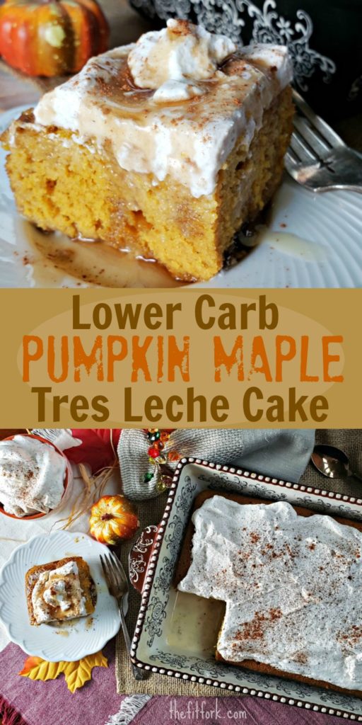Pumpkin Maple Tres Leche Cake is free of traditional refined sugar and makes a healthier choice for your low carb Thanksgiving entertaining and holiday celebrations. It's an easy to make pumpkin recipe and sure to be hit with your family (only you have to know it's nearly sugar free).