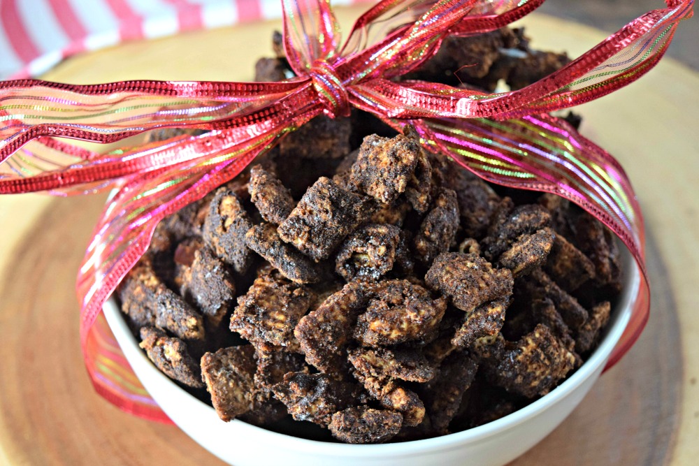 Sugar Free Chocolate Churro Puppy Chow with Collagen