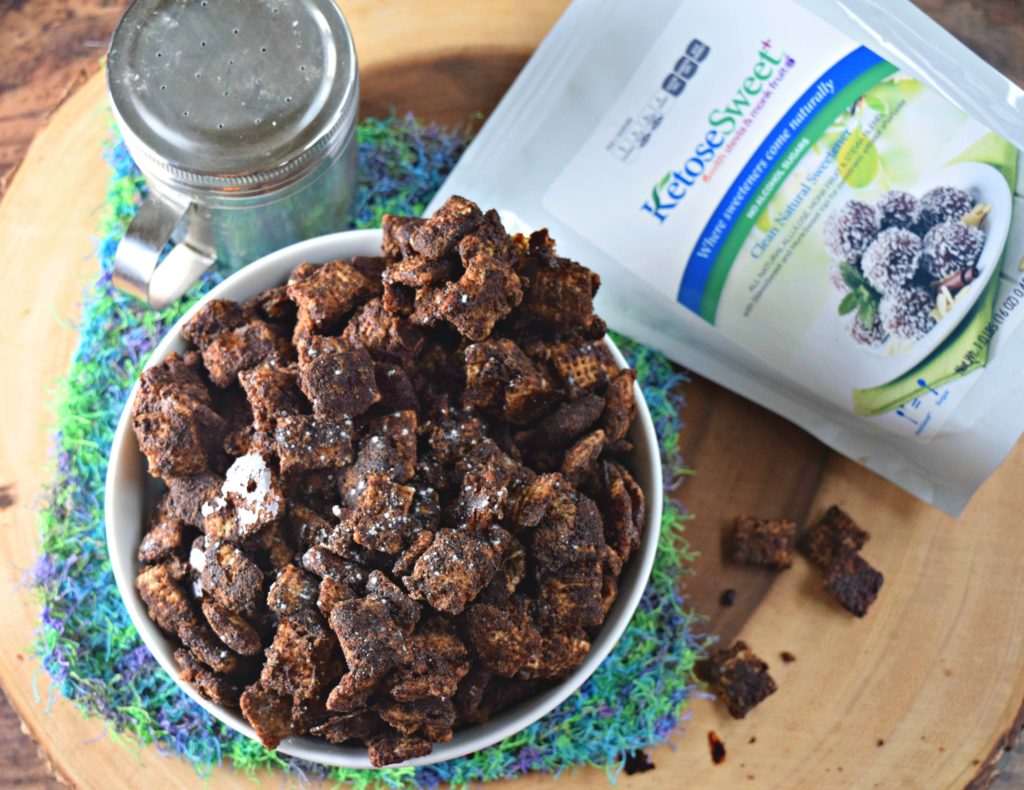 Sugar Free Chocolate Churro Puppy Chow with Collagen - ketwsweet