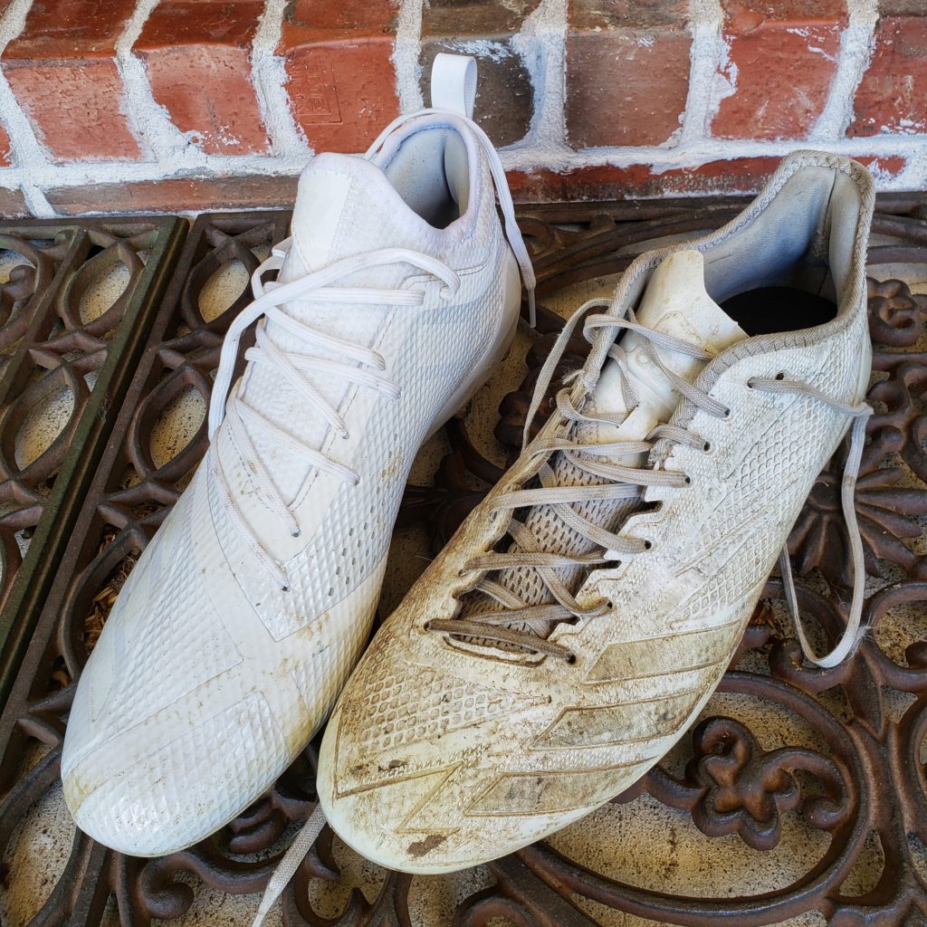 before and after adidas cleats