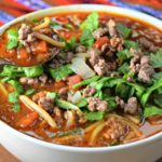Sofrito Beef Soup with Noodles