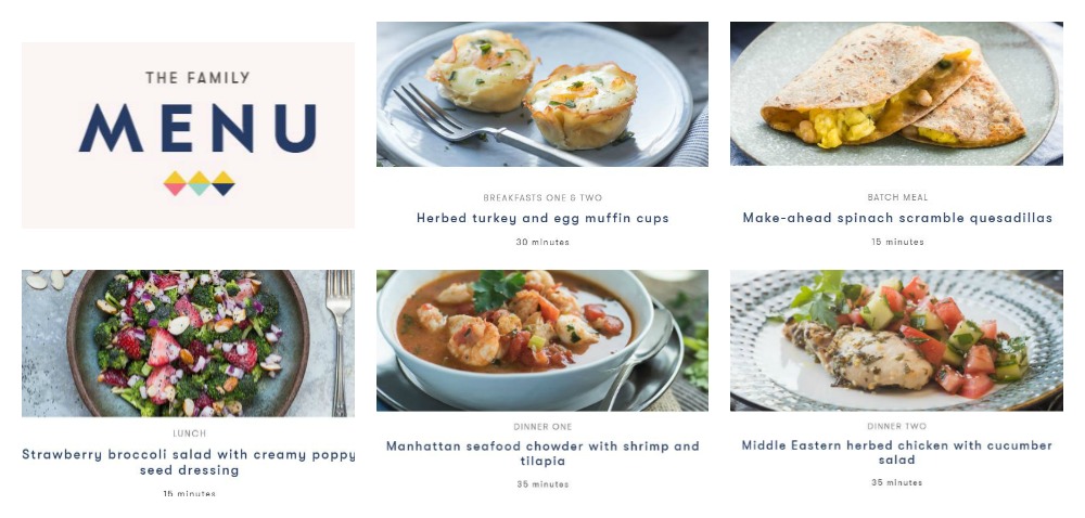 PlateJoy personalized week menu example save $10 with FITFORK10