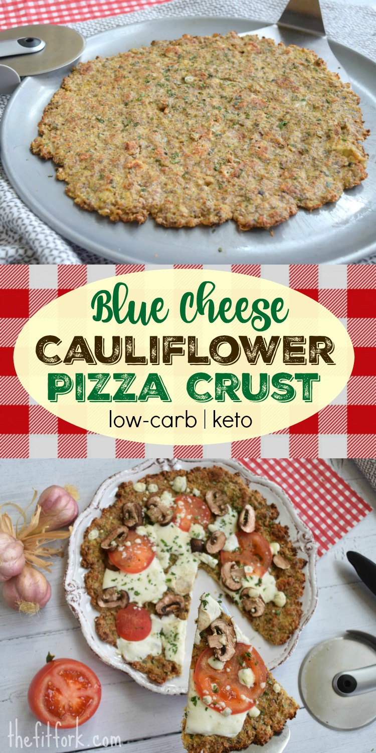 This flavorful pizza crust is gluten-free, low-carb and keto-freindly -- and yummy enough to be eaten alone! One-fourth of a crust has approximately 117 calories, 7.3 grams fat, 3.8 grams net carb, and 8.4 grams protein.