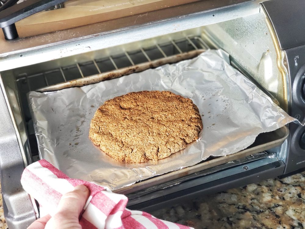Giant Sweet Tart Cherry Protein Cookie - toaster oven