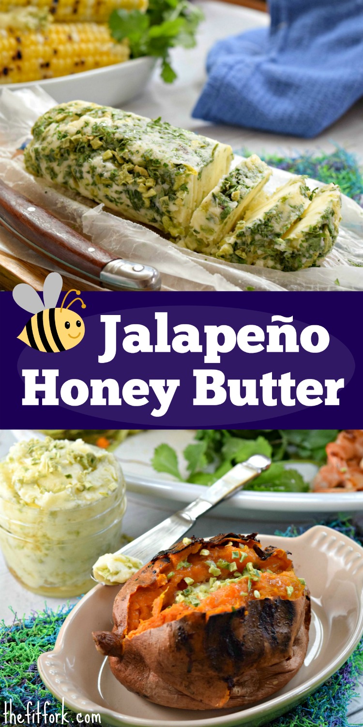 Jalapeno Honey Butter is simple to make with just three ingredients yet kicks of the flavor of all your favorite summer foods exponentially! Try with spicy sweet compound butter on everything from corn to seafood or potatoes to a baguette!