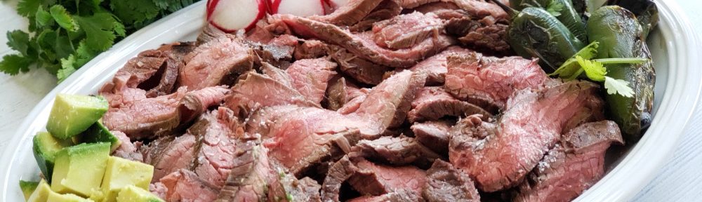 Carne Asada beef platter