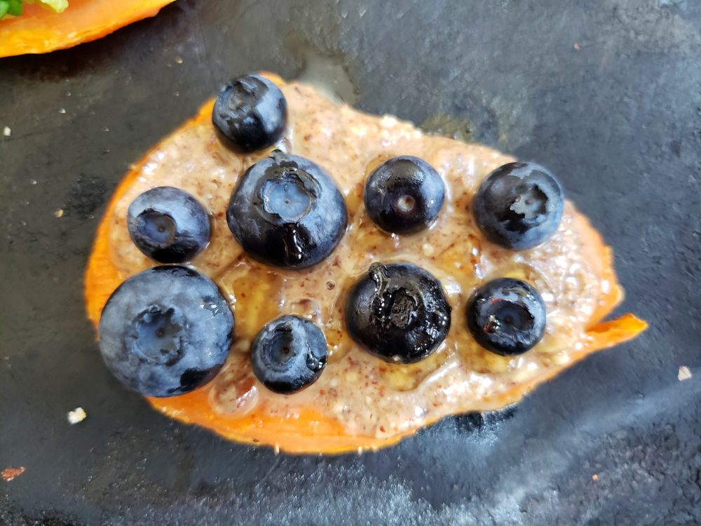 Sweet Potato Toasts with Cashew Butter and Berries