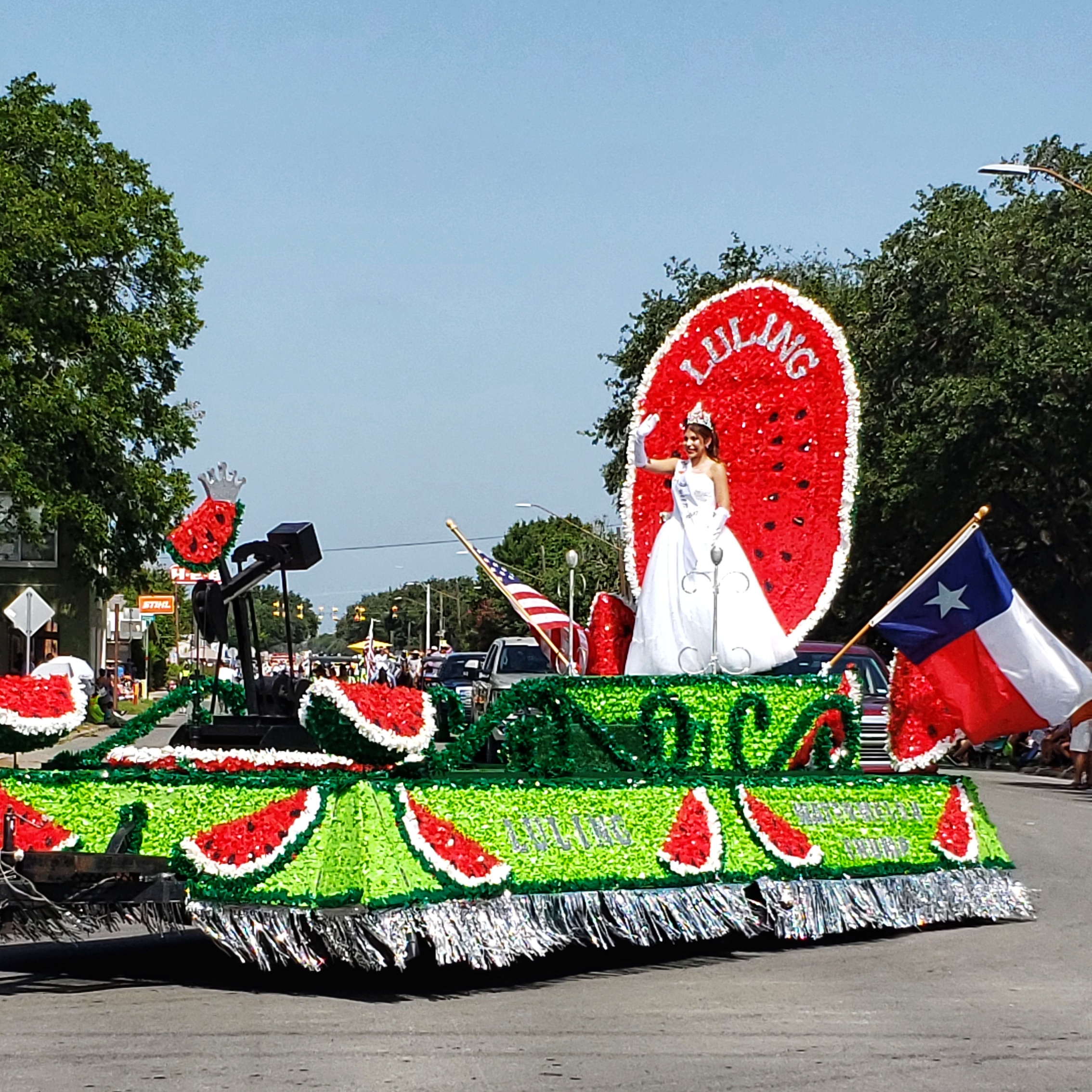 Luling Watermelon Queen At Parade 
