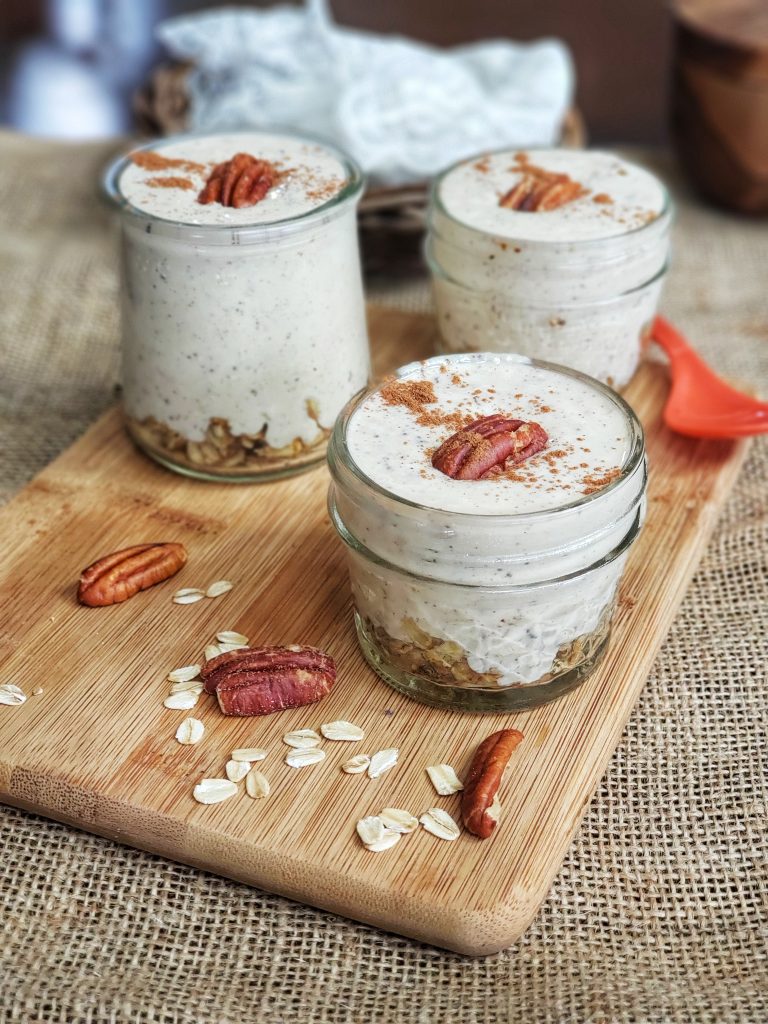 No Bake Maple Pecan Protein Cheesecakes