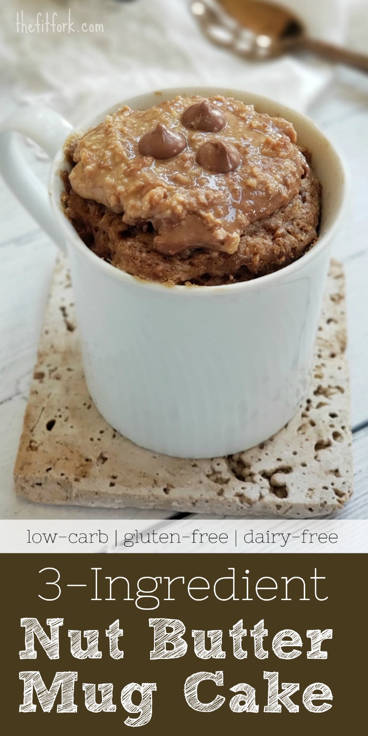 Low Carb Peanut Butter Mug Cake – 3 Ingredients! - thefitfork.com