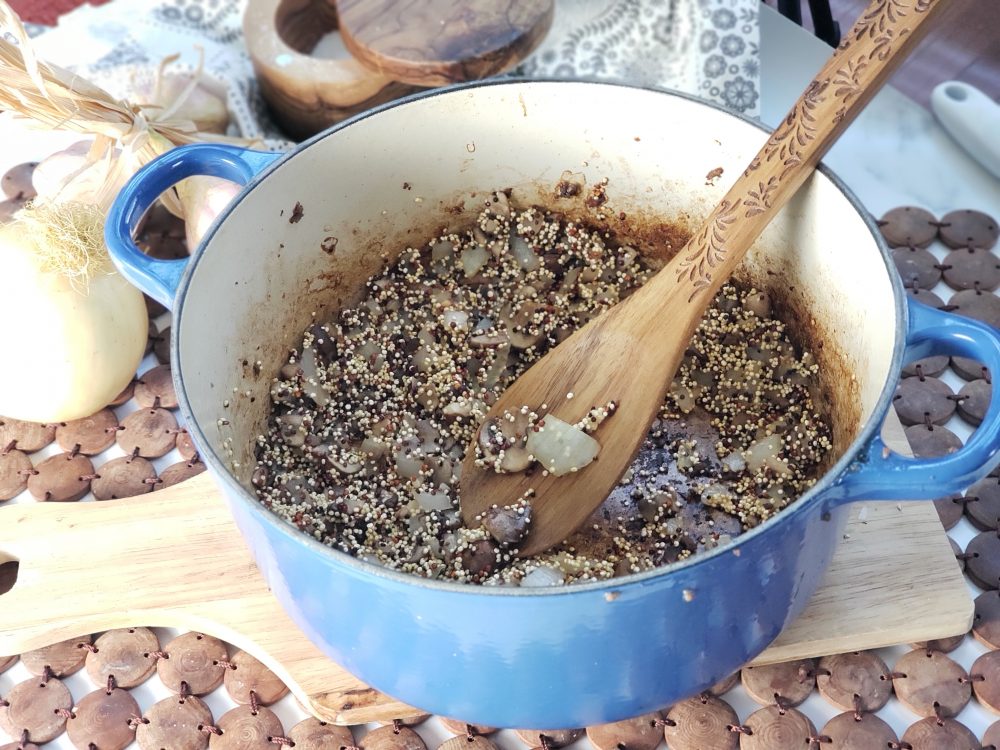 toasting quinoa for extra flavor