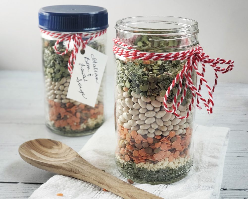 Italian Bean and Lentil Soup in a Jar Mix