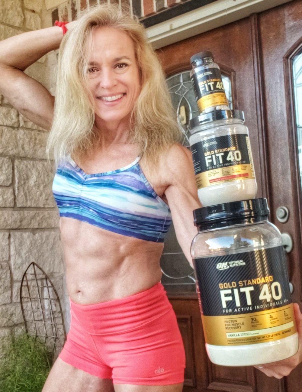 Optimum Nutrition Fit 40 Muscle Protein Powder Jennifer FIsher theiftfork.com