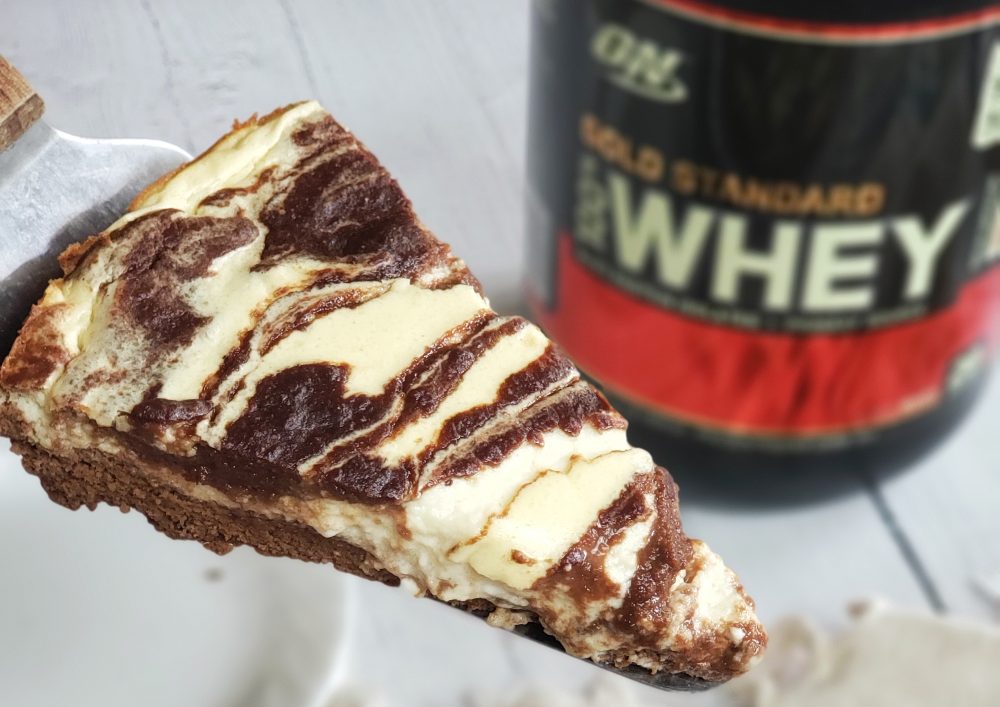 Mocha Cappuccino Protein Cheesecake Brownie - optimum nutrition