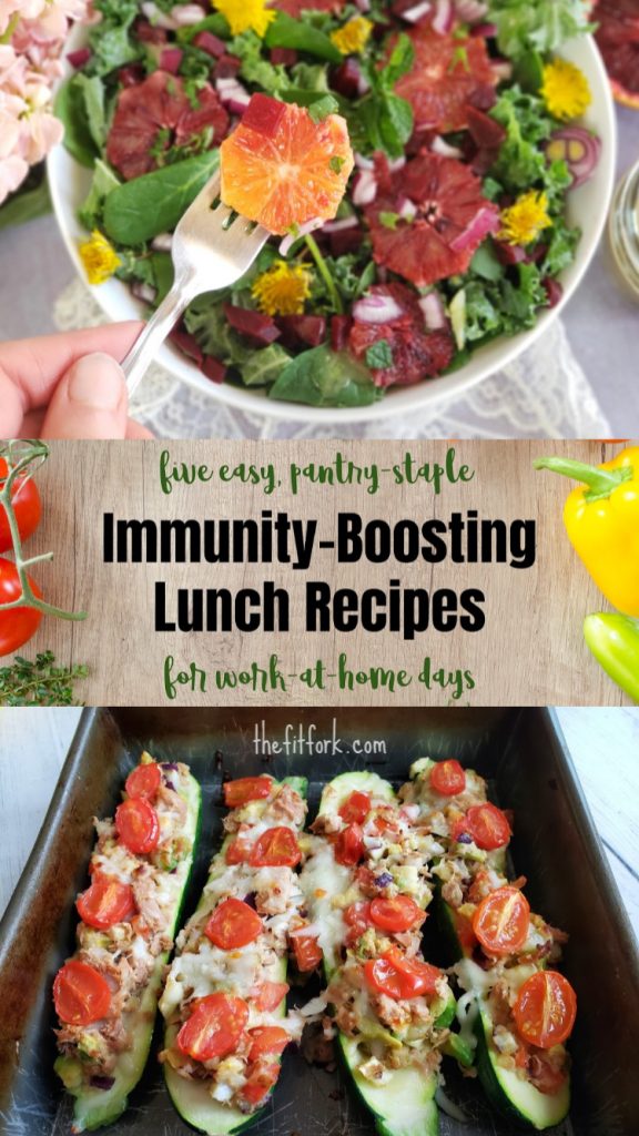 If you're hunkering down at home, check out these easy make-at-home lunch ideas that will nourish, satisfy and boost your immunity during this "social distancing" situation.