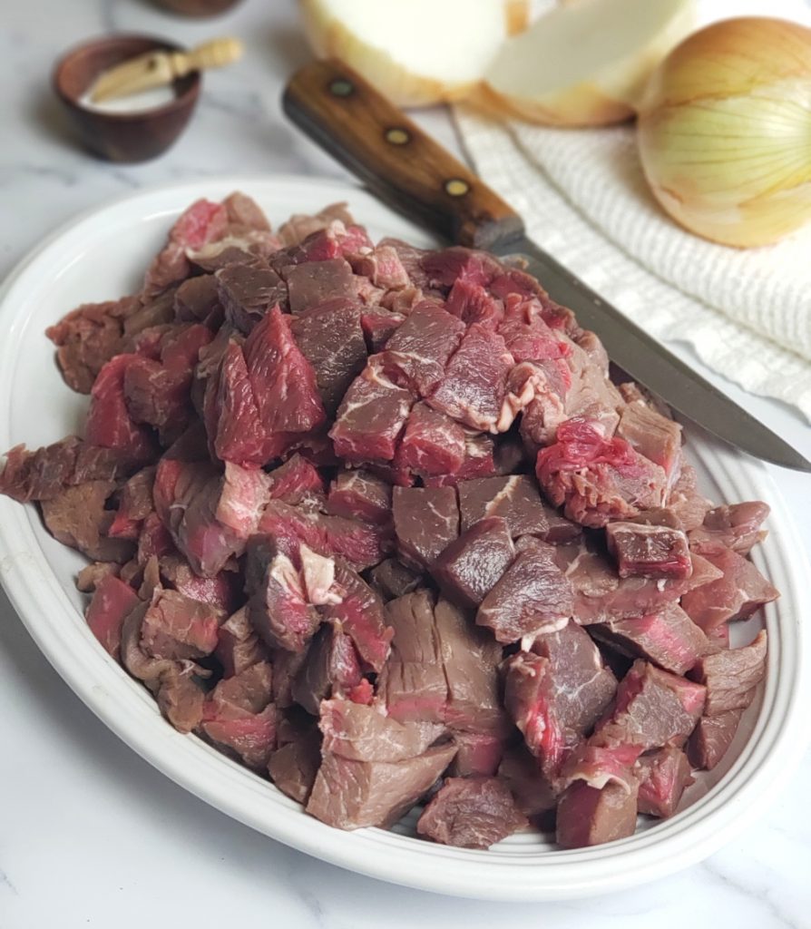 cubed sirloin for beef tips
