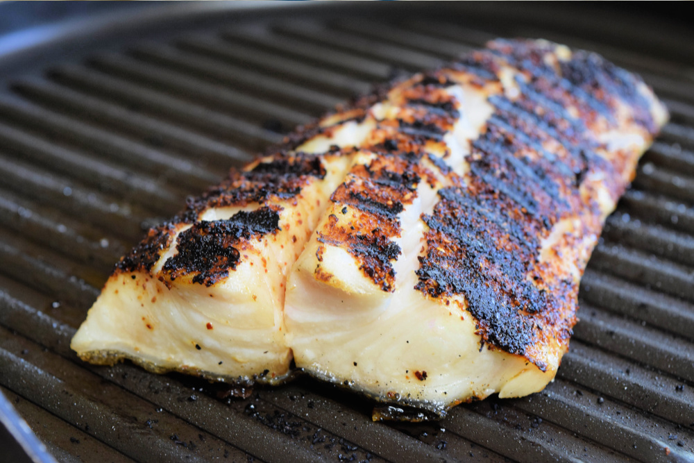 sablefish blackened on grill