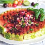 Grilled Watermelon with Cherry Balsamic Salsa