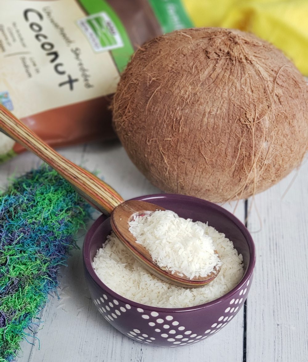 Unsweetened coconut is a source of fiber on a low carb diet