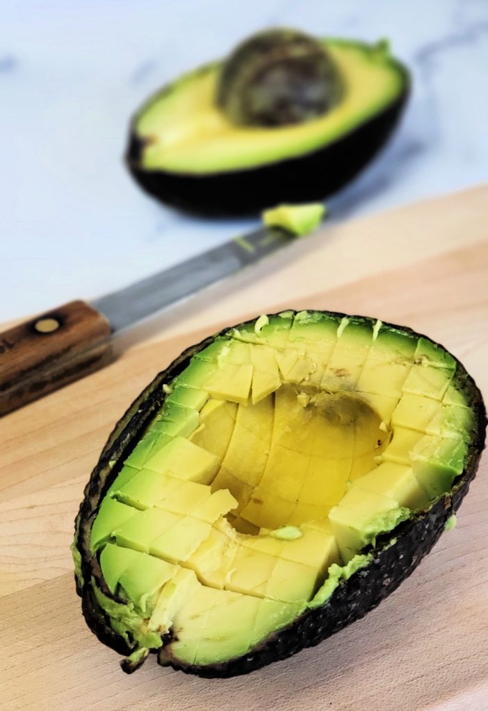 how to dice or chop an avocado