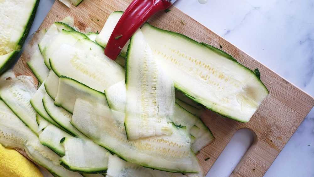 Zucchini Ribbons with Vegetable Peeler