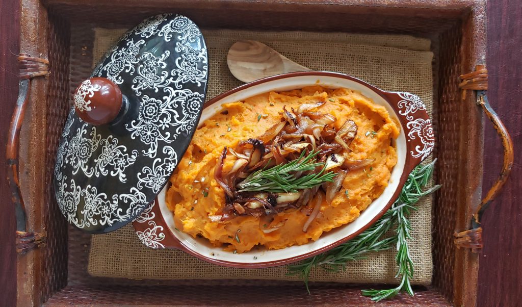 Rosemary Mashed Sweet Potatoes