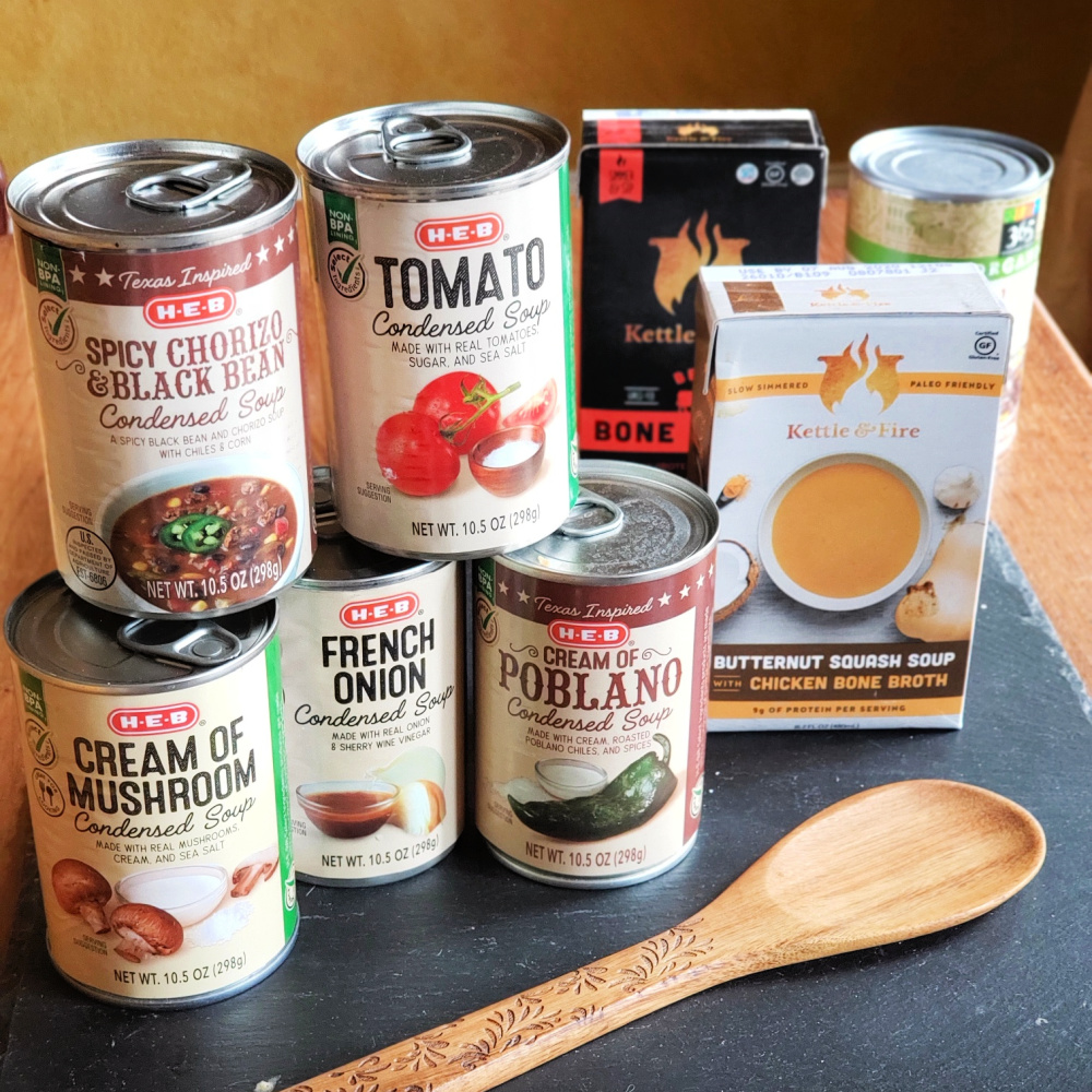 canned soups and upgrades to make them more nutritious