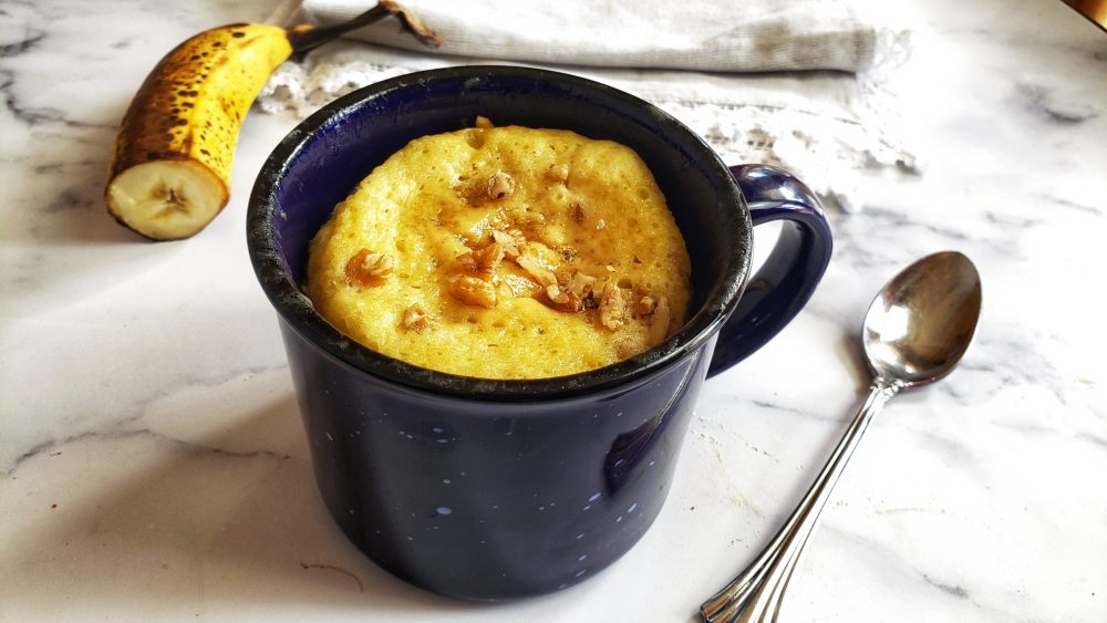 This easy mug muffin cooks up in 1 minute and provides a warm, nourishing breakfast on your busiest days! Gluten-free.