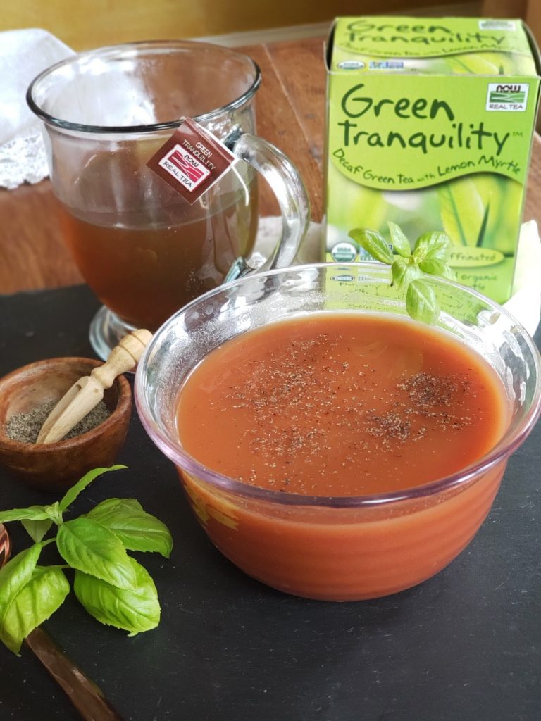Tomato Green Tea Soup