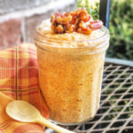 Pumpkin Cheesecake Chia Pudding with Pecan Praline Crumble makes a quick, easy and nutritious breakfast, snack or healthy dessert. Natural sweeteners used to keep the carbs low and cottage cheese to help boost the protein -- plus more than 1/2 daily requirement for fiber! For more clean eating recipes, visit thefitfork.com
