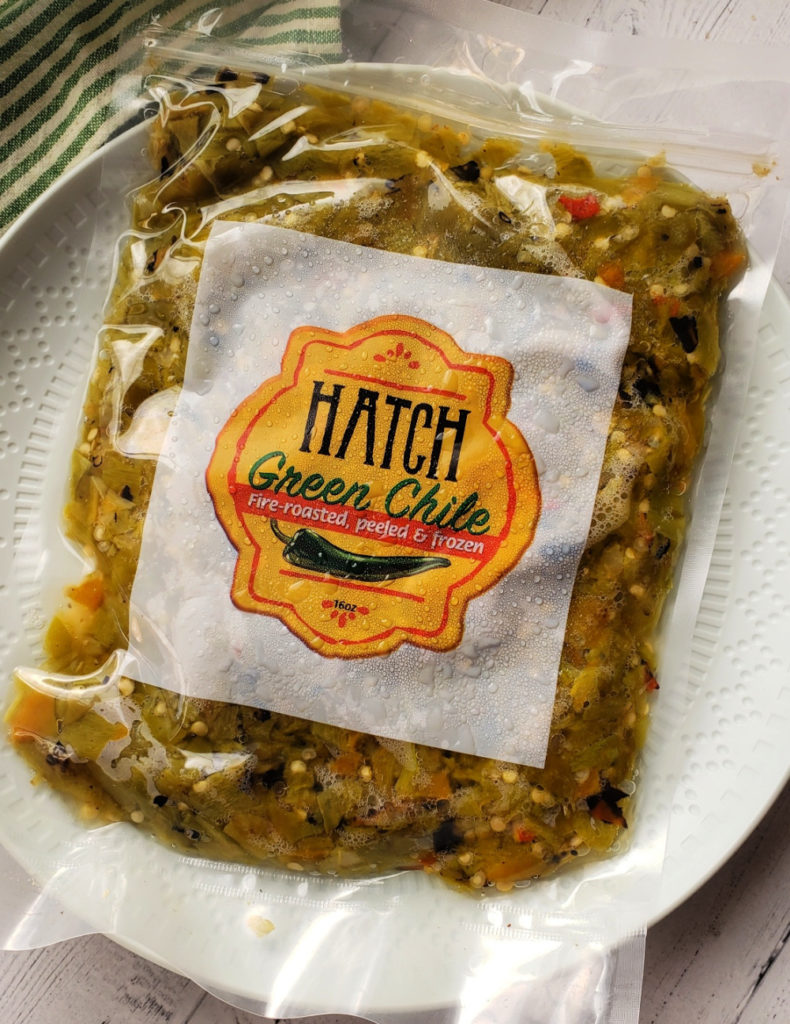 Hatch Green Chile - fire roasted, peeled and frozen for convenience