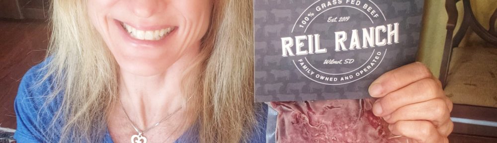 Grass-fed and finished, hormone-free beef from Reil Ranch in South Dakota