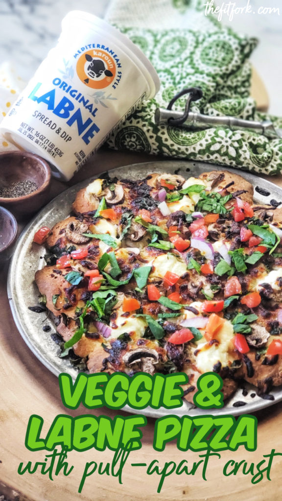 
Veggie & Labne Pizza with Pull-Apart Crust is a quick and easy dinner or appetizer solution that is ready in less than 30 minutes. The no-rise, three-ingredient crust features labne, a creamy kefir cheese, that keeps the quick crust tender yet crispy. Try the genius tip to make a “pull apart” crust so no pizza cutter or knife required. Top with your favorite veggies.  So fun for a quick dinner or appetizer to share.
