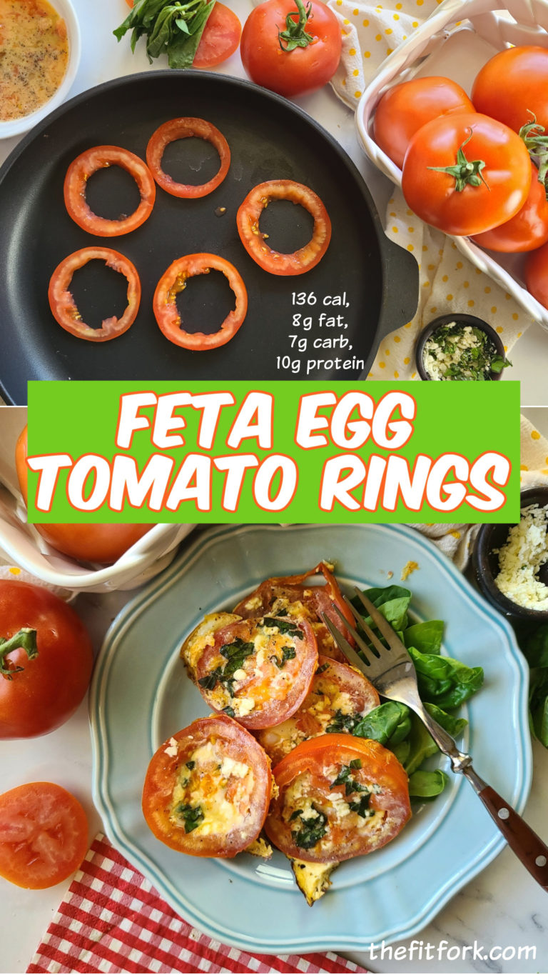 Feta Egg Tomato Rings - thefitfork.com