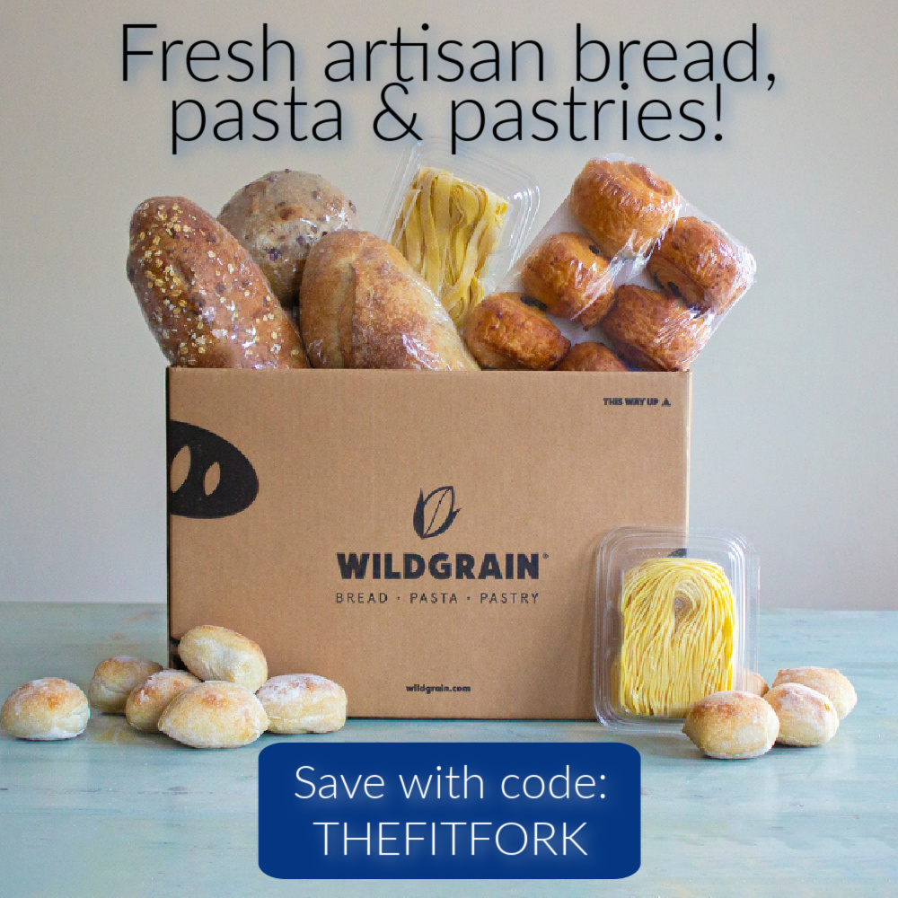 Artisan bread, pastas and pastries in the the Wildgrain subscription box, save $30 with code THEFITFORK at http://bit.ly/Wildgrain