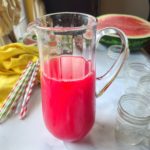 watermelon juice is a hydrating, sweet, natural beverage that is easy and economical to make at home.