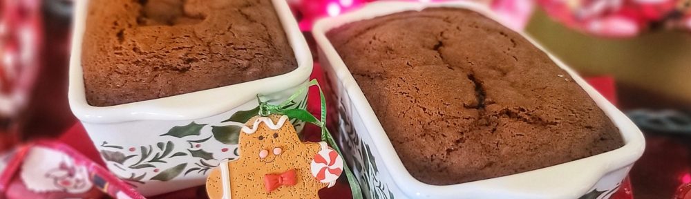 A chocolate-lover's twist on the quintessential holiday season treat - gingerbread! Simple and delicious, makes two little loaves, one for you and one for sharing!