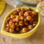 Air Fryer Crispy Chickpeas for One is a quick, easy and healthy snack with lots of dietary fiber plus protein, iron, and folate. A mindful way to satisfy that salty-crunchy craving when trying to stay away from chips and processed foods.